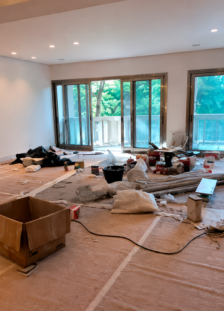 Apartamento pós-obra - antes